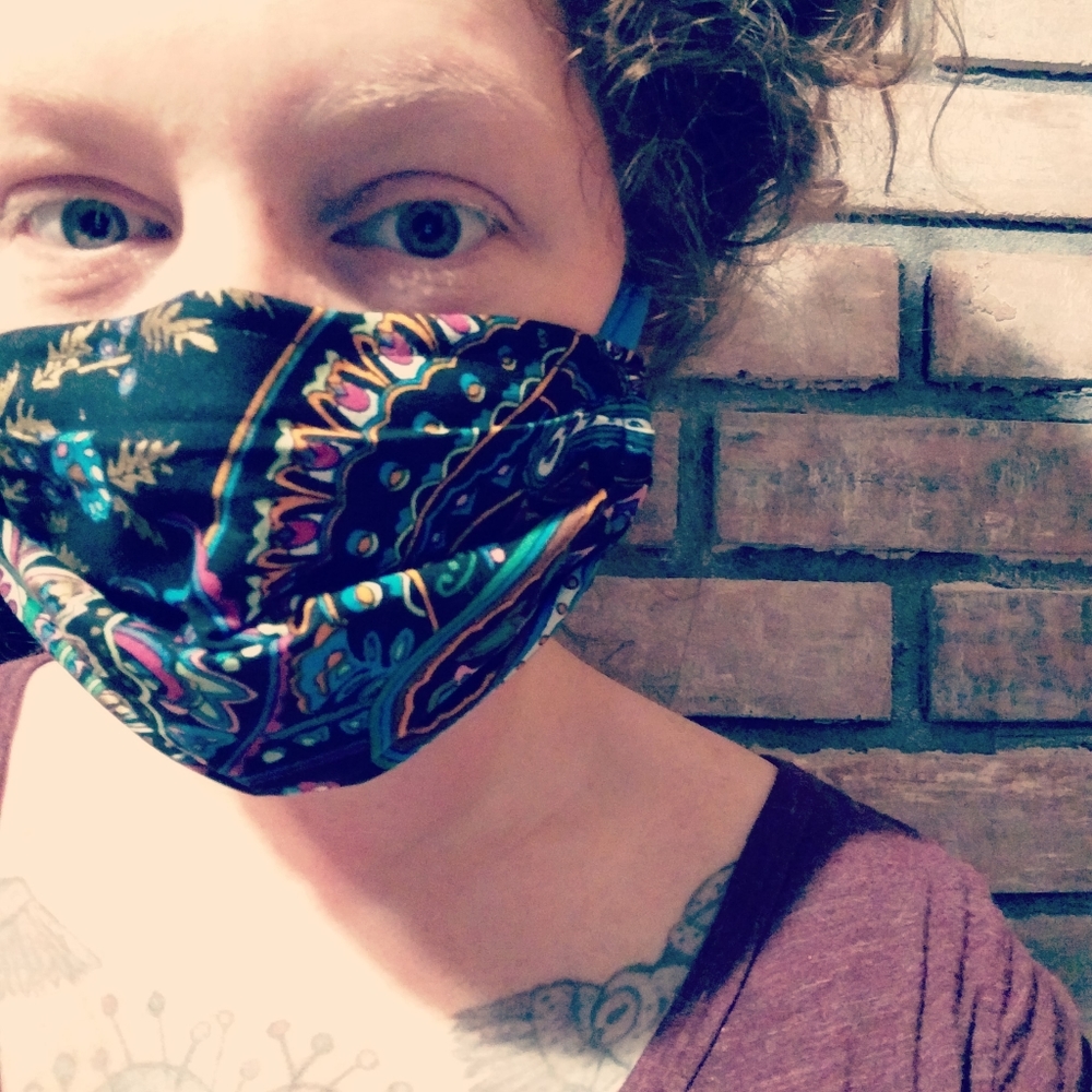 Fabric face cover cotton mask